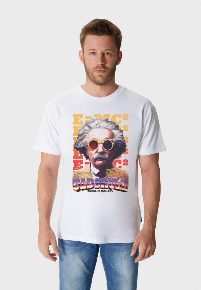 Oldskull T-Shirt Wrldvibe Einstein Graphic mit coolem Frontprint von Oldskull