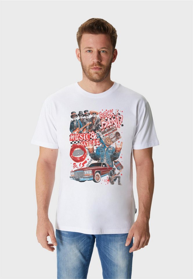 Oldskull T-Shirt Xtreme Retro Rock Skull Graphic mit angesagtem Expression-Print von Oldskull