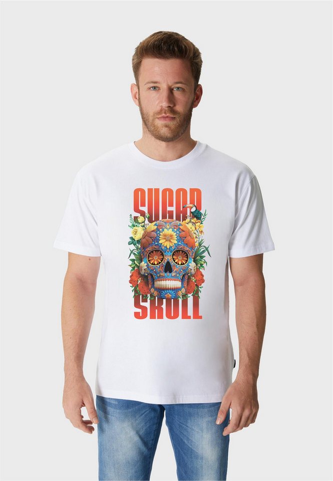 Oldskull T-Shirt Xtreme Sugar Skull Graphic im angesagten Vintage-Stil von Oldskull