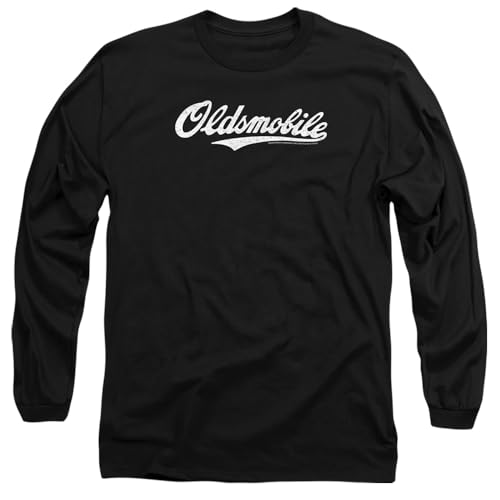 Oldsmobile Unisex Cursive Logo Long Sleeve, Black T-Shirt, Schwarz, S Oldsmobile Unisex Cursive Logo Long Sleeve, Black T-Shirt, Schwarz, S von Oldsmobile