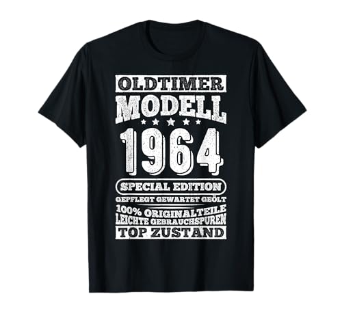 Oldtimer Modell 1964 Geburtstag Geschenk für Männer T-Shirt von Oldtimer Auto Liebhaber Geschenkideen & Designs