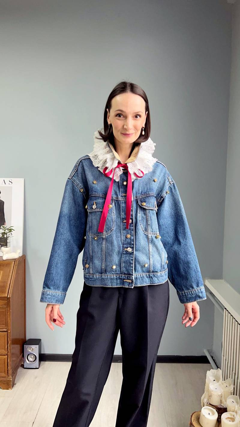 Upcycled Handbestickte Einzigartige Jacke von OlesiaGoesUPCYCLING