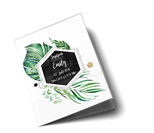 OLGS Impfpasshülle Tropical Green, Schutzhülle für Dokumente & Impfpass 9,3 x 13CM personalisierbar mit Namen OLGS Impfpasshülle Tropical Green, Schutzhülle für Dokumente & Impfpass 9,3 x 13CM personalisierbar mit Namen von Olgs