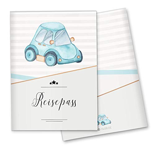 OLGS Reisepass Hülle Transport Auto für Kinder, personalisierbare Schutzhülle für Autofans von Olgs