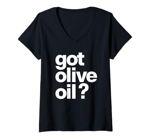 Damen Habe Olivenöl T-Shirt mit V-Ausschnitt Damen Habe Olivenöl T-Shirt mit V-Ausschnitt von Olive Oil Greece