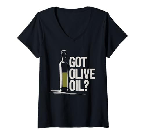 Damen Habe Olivenöl T-Shirt mit V-Ausschnitt Damen Habe Olivenöl T-Shirt mit V-Ausschnitt von Olive Oil Greece