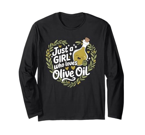 Nur EIN Mädchen, das Olivenöl liebt Langarmshirt Nur EIN Mädchen, das Olivenöl liebt Langarmshirt von Olive Oil Greece