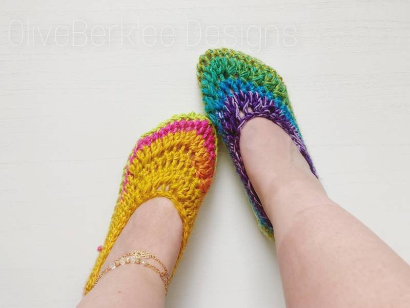 Erwachsene Frauen Gemütliche Häkeln Hausschuhe von OliveBerkleeDesigns