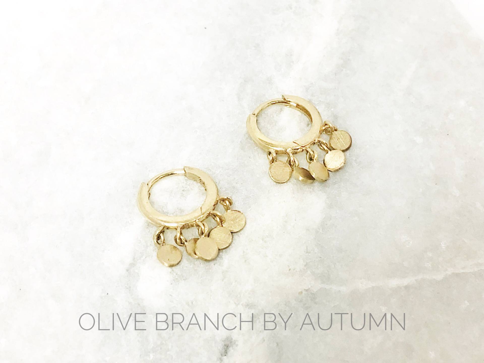 14K Solid Gold Huggie Hoop Ohrringe | Minimal Kleine Creolen Weißgold Rosengold 14K Solid Gold Huggie Hoop Ohrringe | Minimal Kleine Creolen Weißgold Rosengold von OliveBranchByAutumn