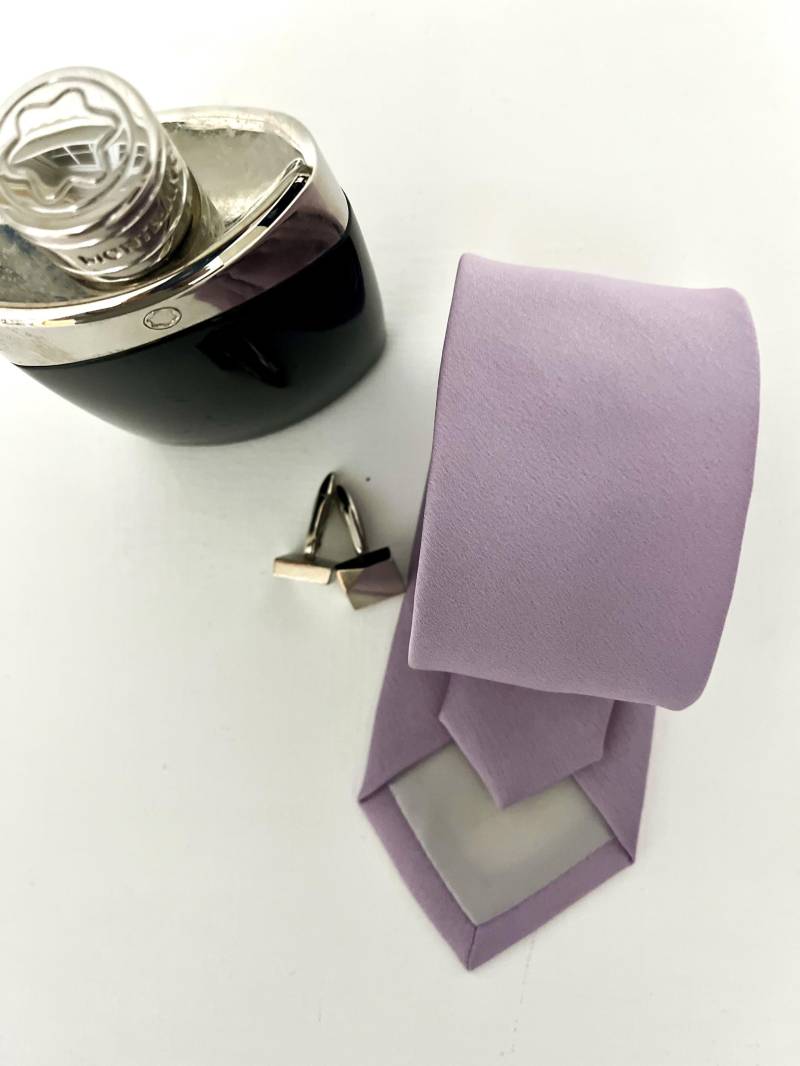 Personalisierte Flieder Krawatte Polyester Seide Hochzeitsgeschenk von OliveLaneWeddings