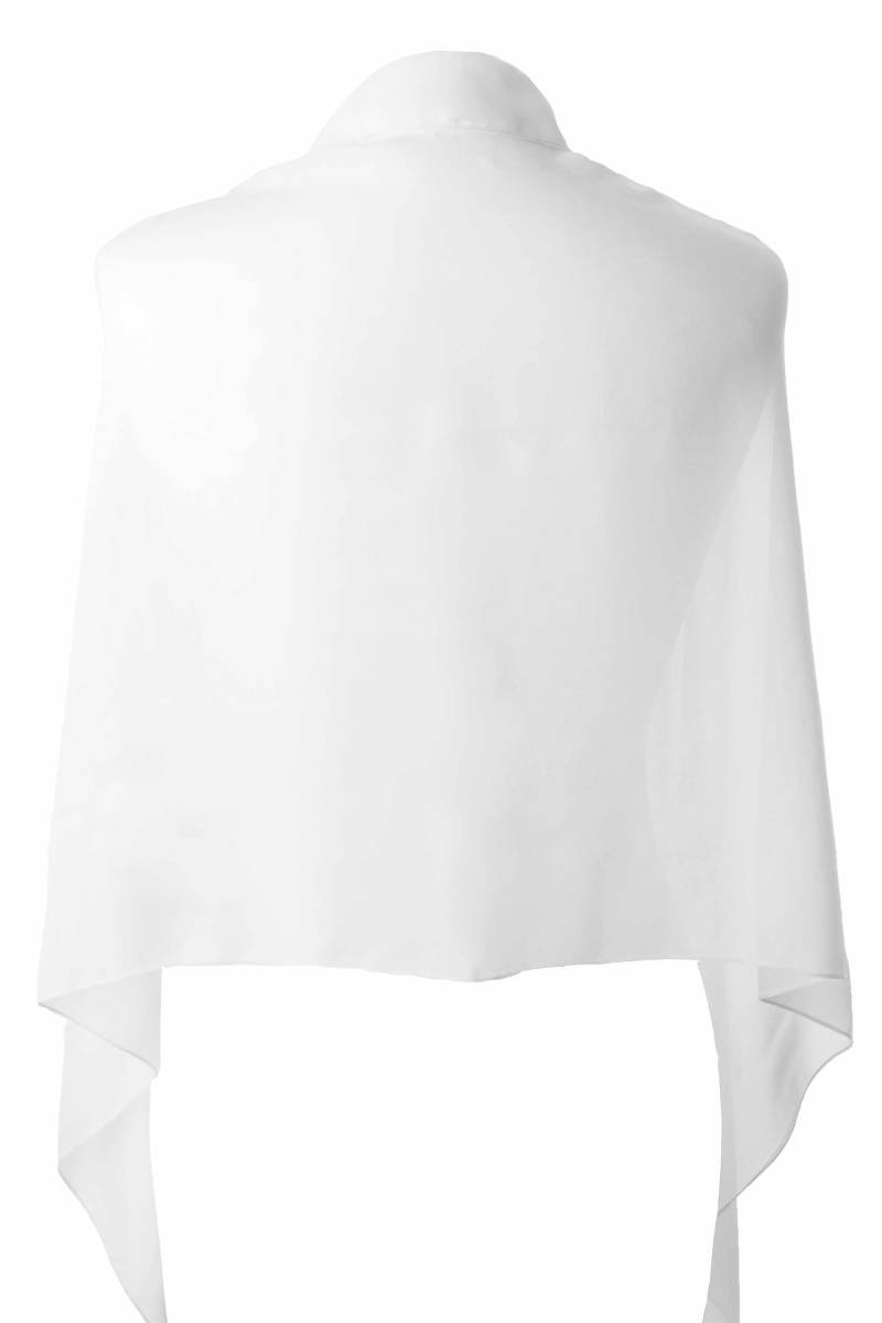 Weißer Chiffon Hochzeits-Schal Personalisierte Brautvertuschung von OliveLaneWeddings