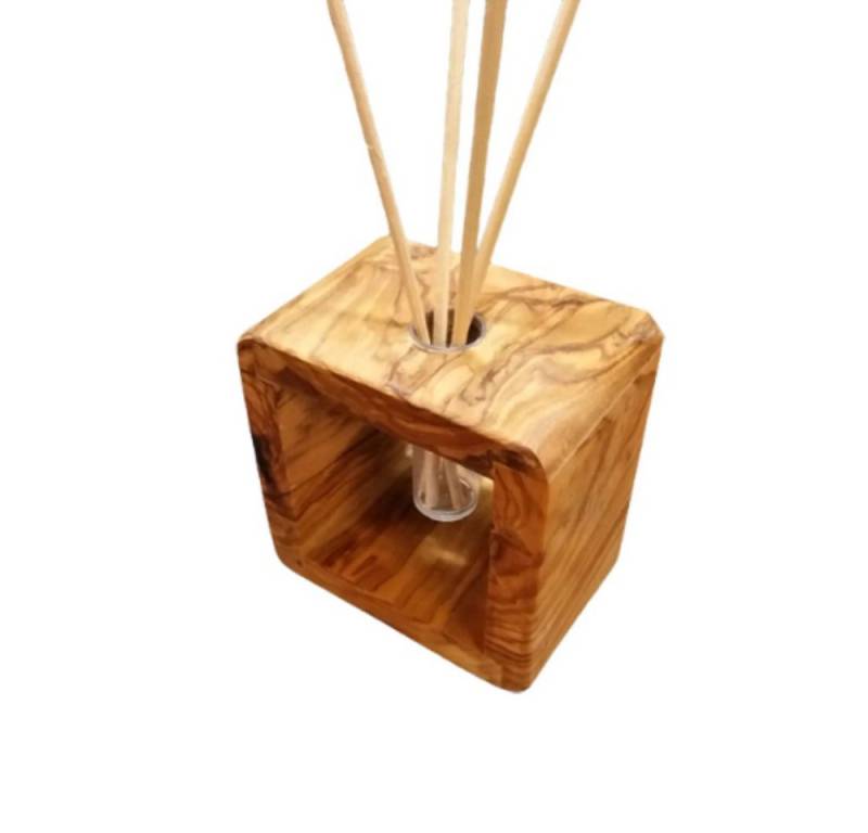 Olivenholz-erleben Duft-Set Raumduft-Diffusor aus Olivenholz inkl. Rattanstäbchen, Duftstäbchen, 1-tlg. von Olivenholz-erleben