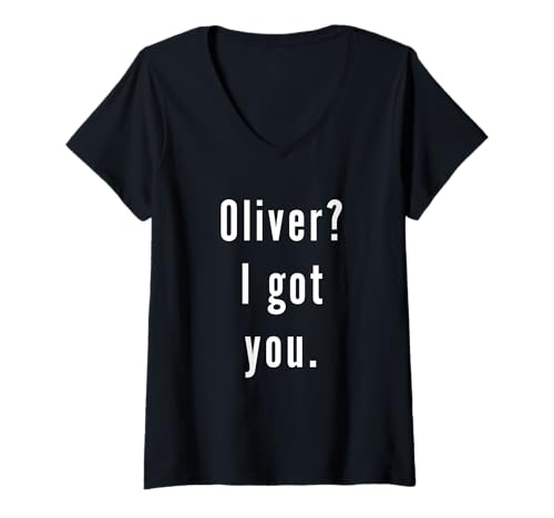 Damen Oliver? Ich hab Dich. T-Shirt mit V-Ausschnitt Damen Oliver? Ich hab Dich. T-Shirt mit V-Ausschnitt von Oliver? I.Got.You. Birthday Name Funny
