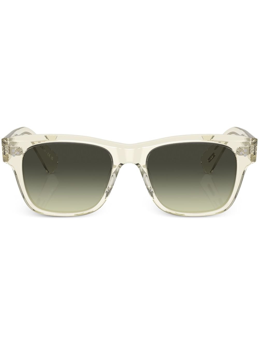 Oliver Peoples Sonnenbrille mit eckigem Gestell - Braun von Oliver Peoples