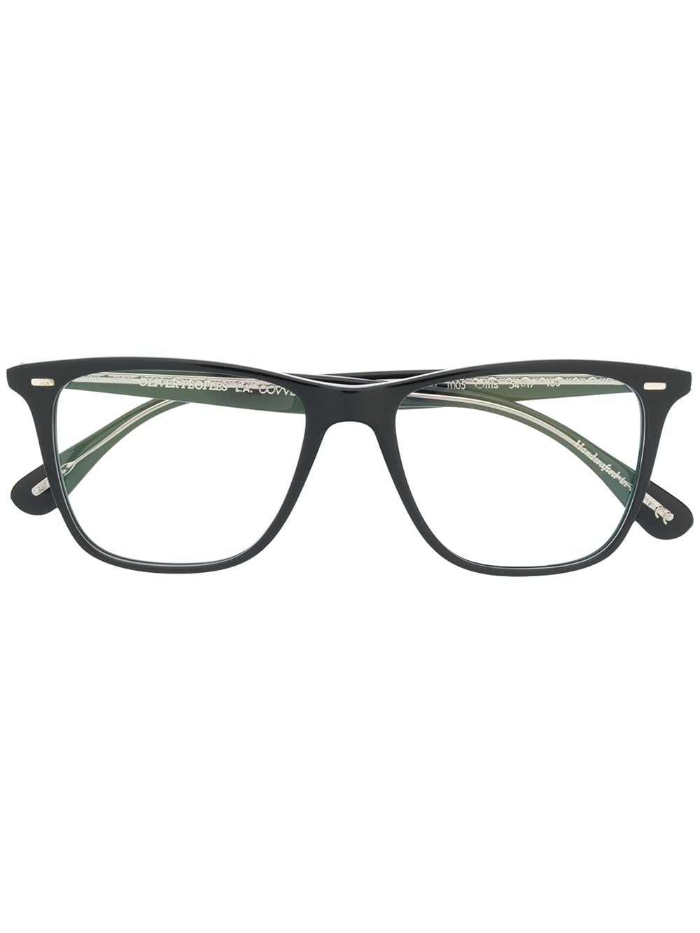 Oliver Peoples Brille mit eckigem Gestell - Schwarz von Oliver Peoples