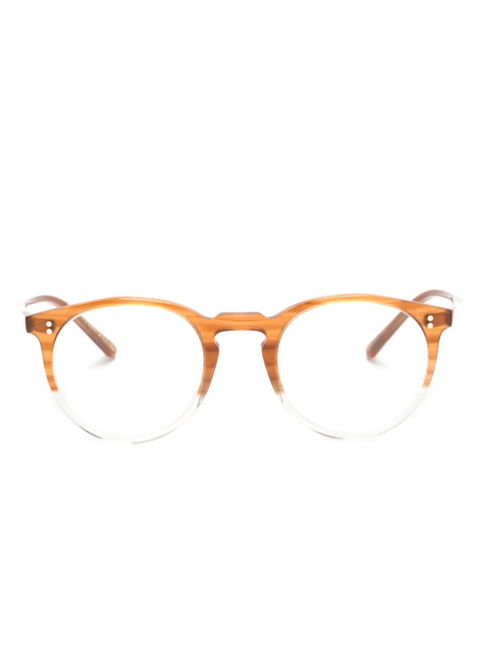 Oliver Peoples Brille mit rundem Gestell - Braun von Oliver Peoples