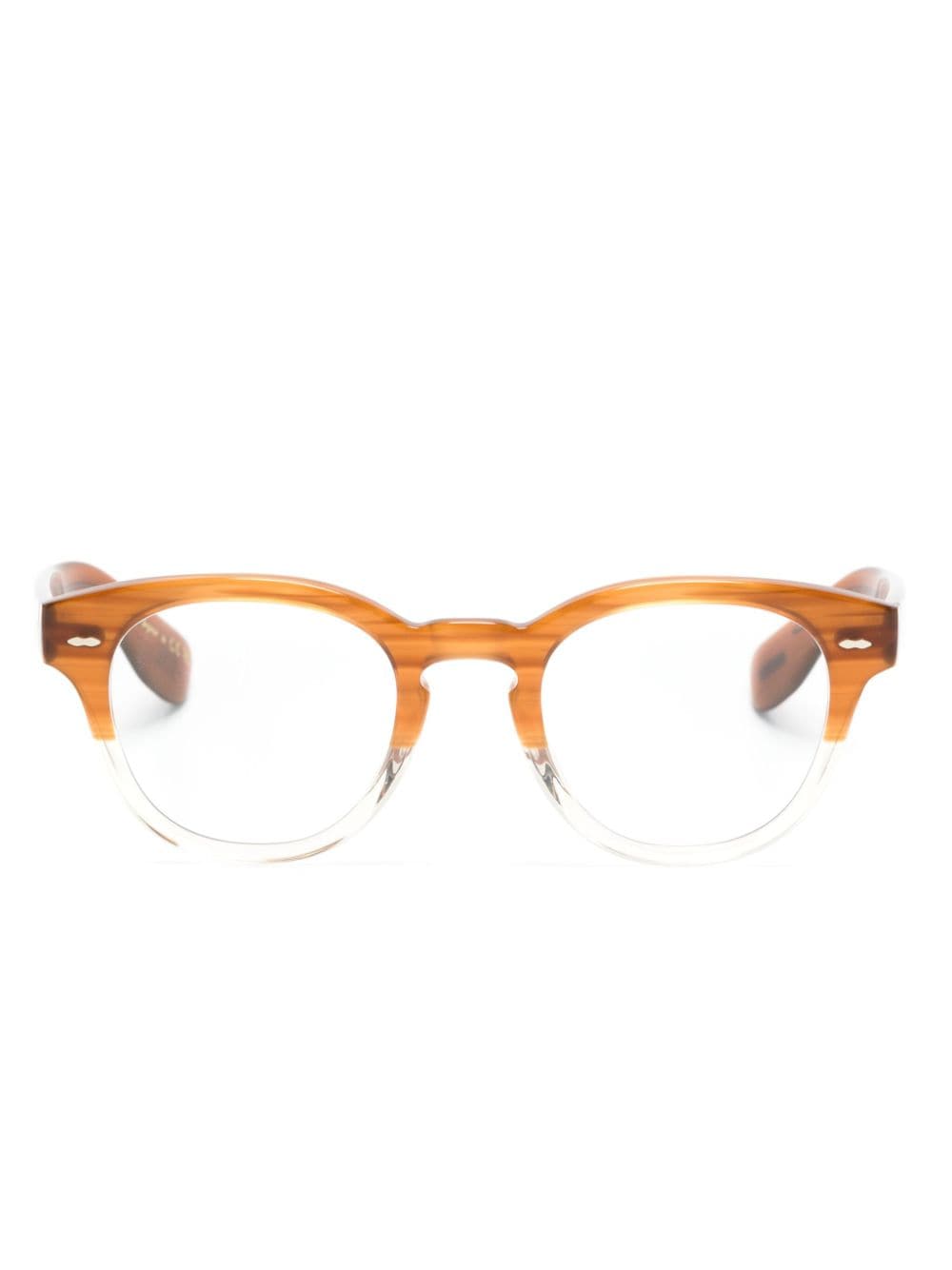 Oliver Peoples Cary Grant Brille mit rundem Gestell - Braun von Oliver Peoples