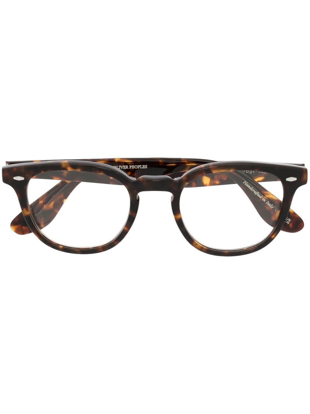 Oliver Peoples Eckige Brille in Schildpattoptik - Braun von Oliver Peoples