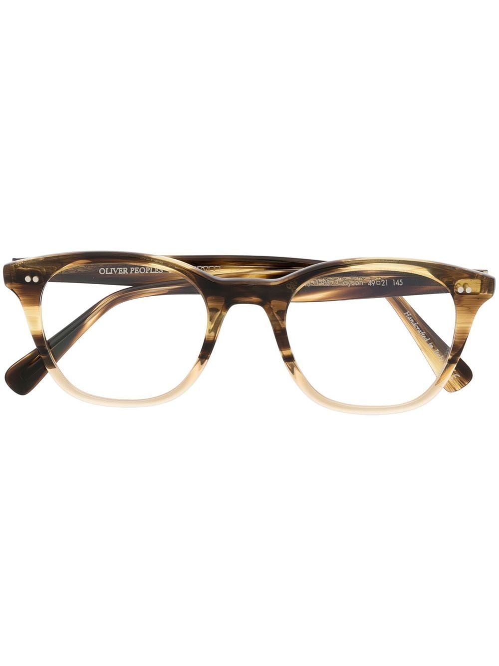 Oliver Peoples Eckige Cayson Brille - Braun von Oliver Peoples