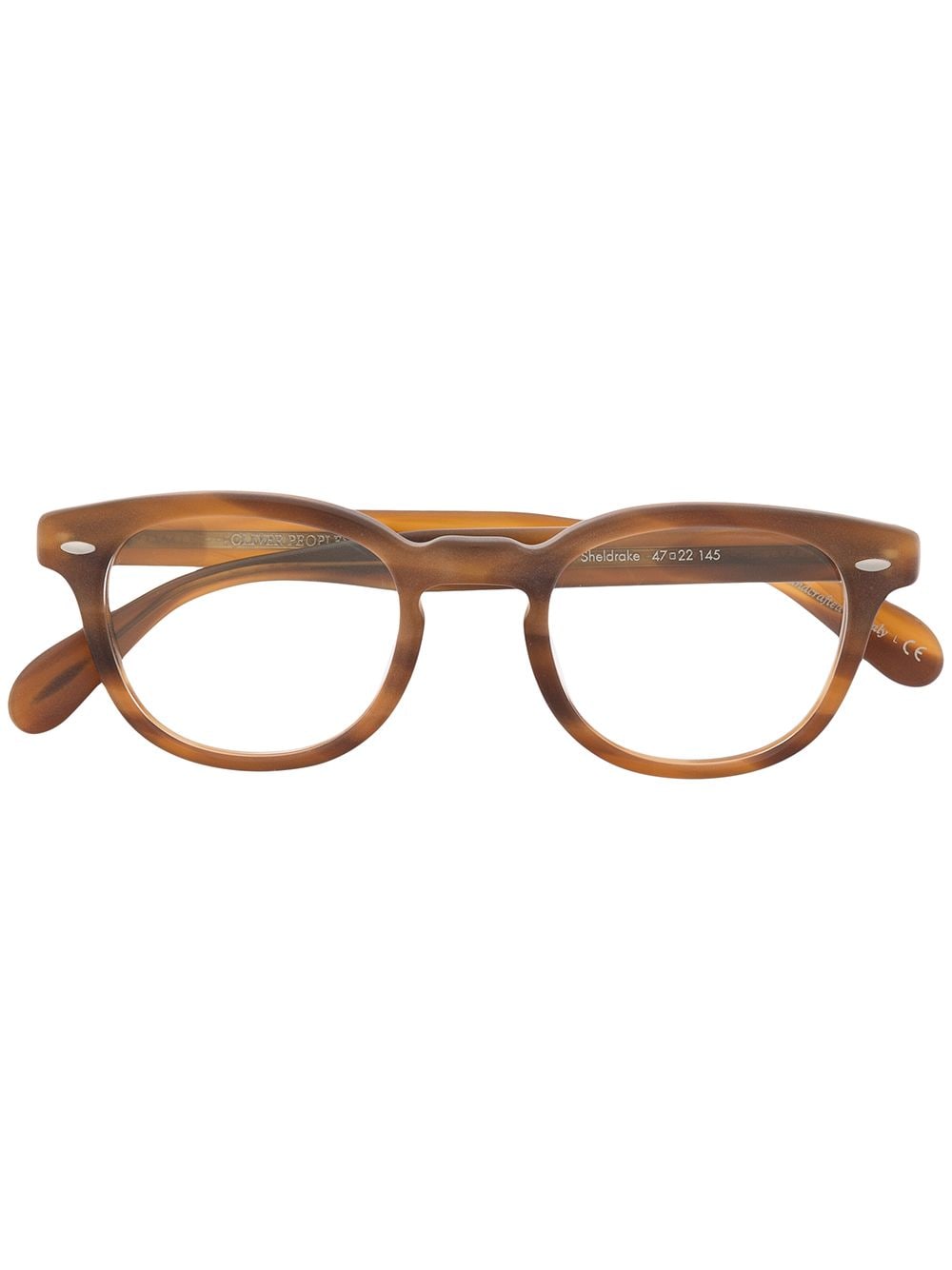 Oliver Peoples Eckige 'Sheldrake' Brille - Braun von Oliver Peoples