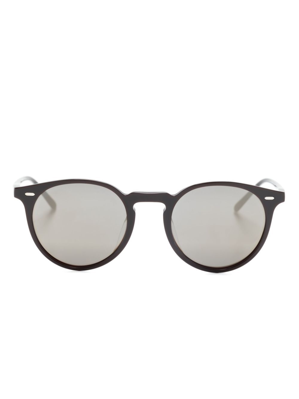 Oliver Peoples N.02 Sun Sonnenbrille mit rundem Gestell - Braun von Oliver Peoples