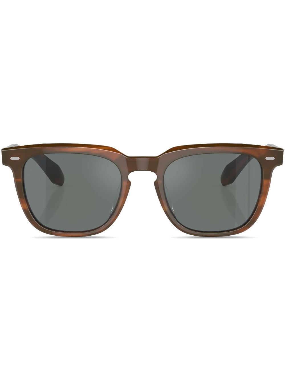 Oliver Peoples N.06 Sonnenbrille mit eckigem Gestell - Braun von Oliver Peoples