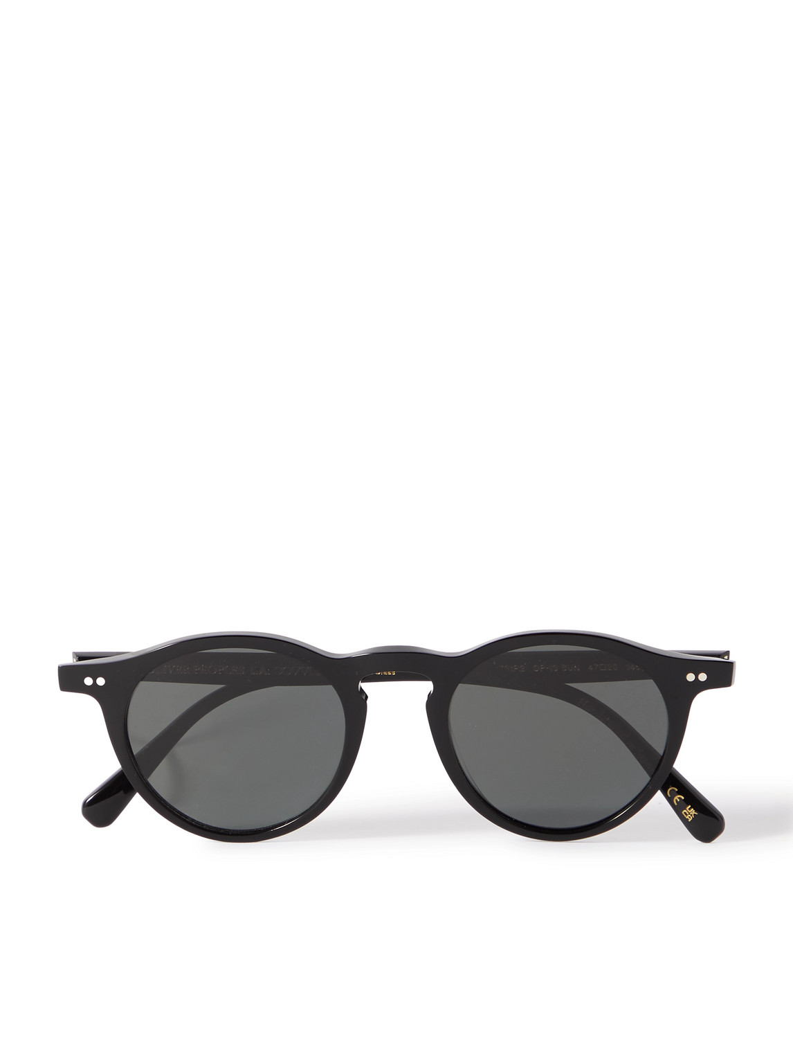 Oliver Peoples - OP-13 Round-Frame Acetate Polarised Sunglasses - Men - Black von Oliver Peoples