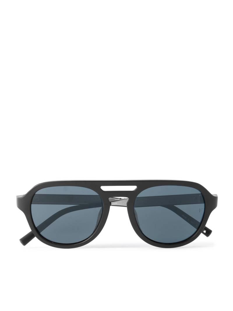 Oliver Peoples - Roger Federer R-13 Aviator-Style Acetate Sunglasses - Men - Black von Oliver Peoples