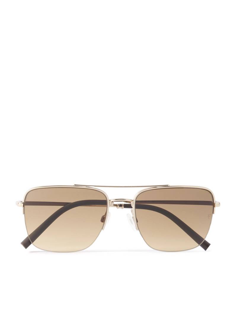 Oliver Peoples - Roger Federer R-2 Aviator-Style Gold-Tone Sunglasses - Men - Gold Oliver Peoples - Roger Federer R-2 Aviator-Style Gold-Tone Sunglasses - Men - Gold von Oliver Peoples