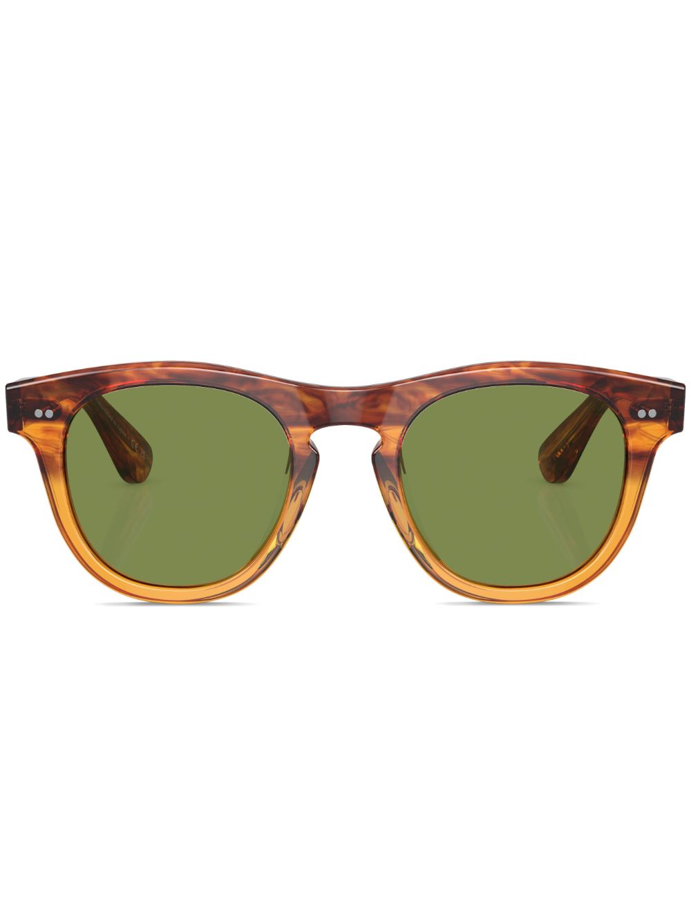 Oliver Peoples Rorke Sonnenbrille mit rundem Gestell - Braun von Oliver Peoples