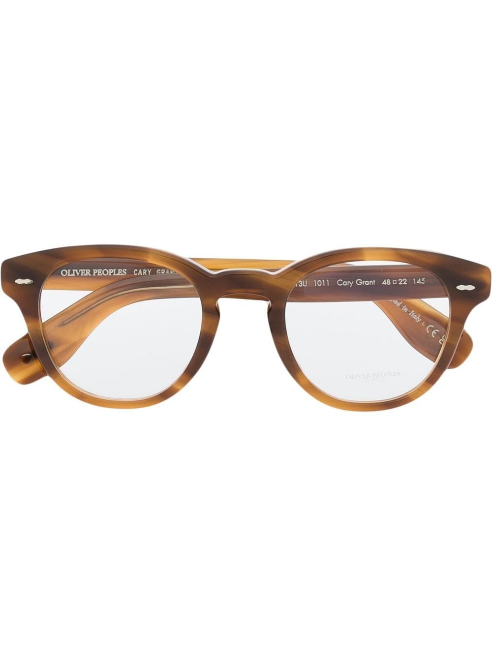 Oliver Peoples Runde Gregory Peck Brille - Braun von Oliver Peoples