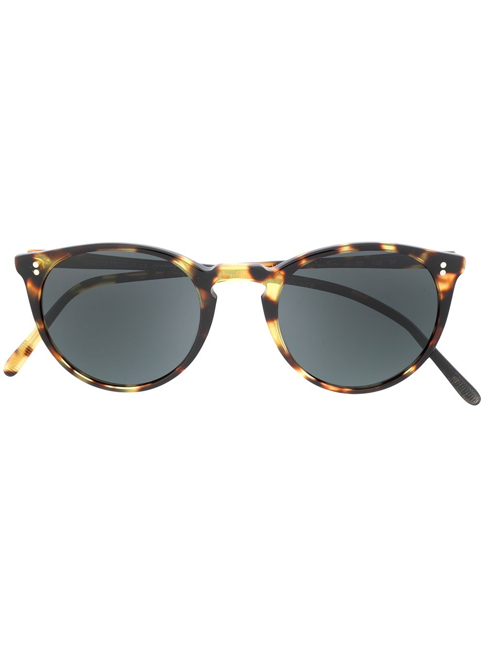 Oliver Peoples Runde Sonnenbrille in Schildpattoptik - Braun von Oliver Peoples