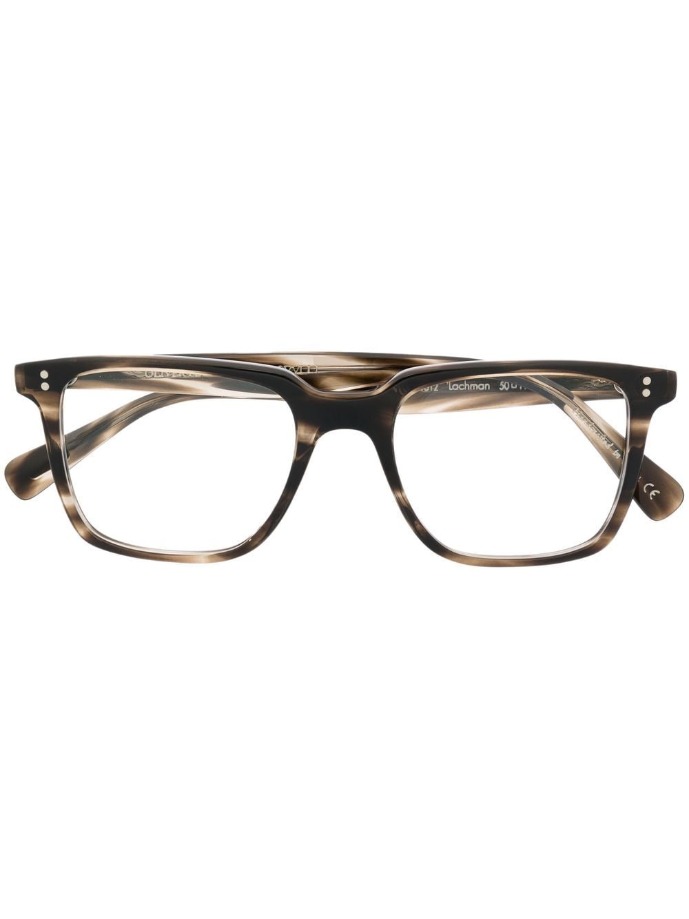 Oliver Peoples Brille mit eckigem Gestell - Braun von Oliver Peoples