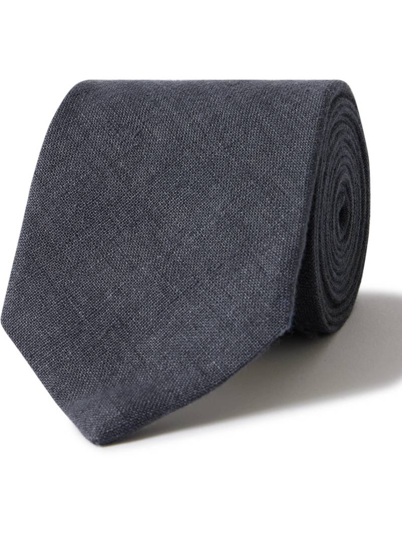 Oliver Spencer - 8cm Bleeker Striped Linen Tie - Men - Brown von Oliver Spencer