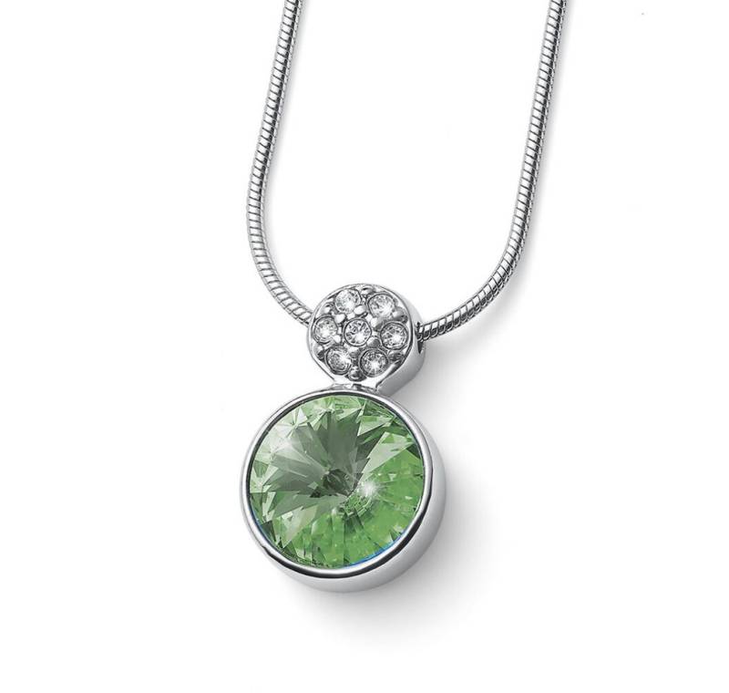 Oliver Weber Kette mit Einhänger Dazzling necklace with green crystal Wake 12267 214 von Oliver Weber