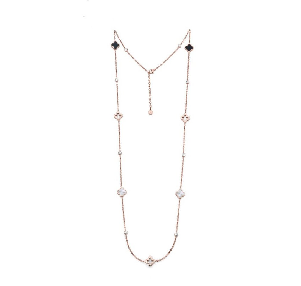 Oliver Weber Kette mit Einhänger Luxuriöse lange Halskette mit Zirkonia Delight Freedom 12377RG von Oliver Weber
