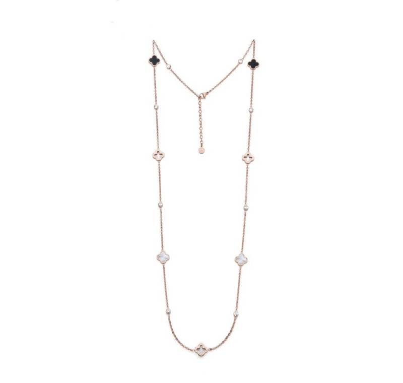 Oliver Weber Kette mit Einhänger Luxuriöse lange Halskette mit Zirkonia Delight Freedom 12377RG von Oliver Weber