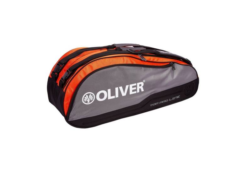 Oliver Sporttasche Racketbag Top Pro (Schlägertasche, 2 Hauptfächer) silber/orange von Oliver