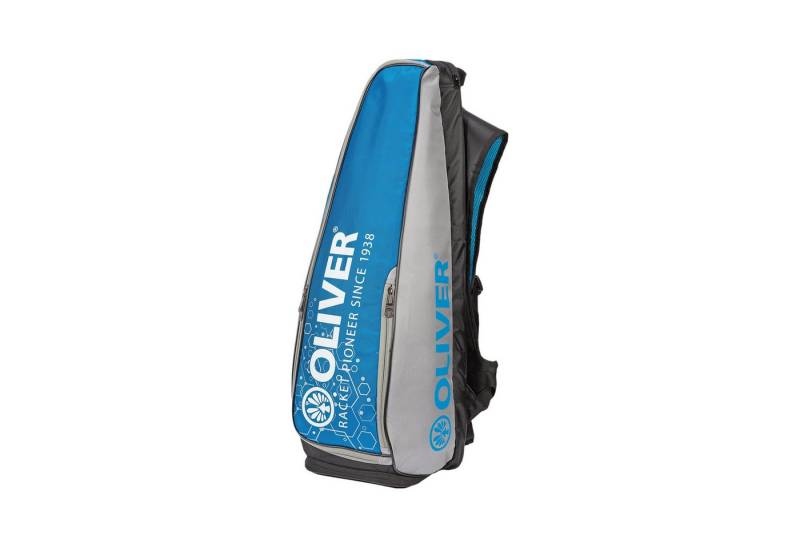 Oliver Sporttasche Rucksack Racketbag Long (Hauptfach, Schlägerfach) 2025 grau/blau von Oliver
