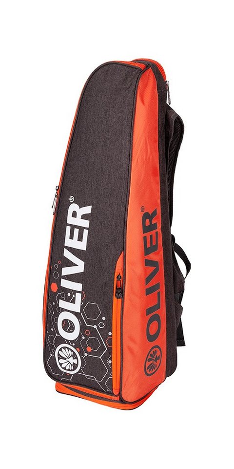 Oliver Sporttasche Rucksack Racketbag Long (Hauptfach, Schlägerfach) grau/orange von Oliver