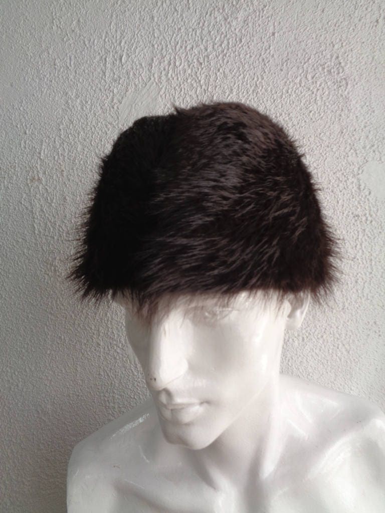Brand Neue Natürliche Braun Lange Haarige Biber Pelz Hut Männer Mann Frauen Größe Alle Maßgeschneiderten von Oliverfurs