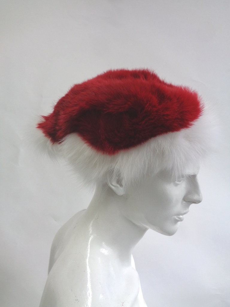 Brandneue Rote Kaninchen &fuchs Pelz Santa Weihnachten Hut Für Frauen Männer Größe Alle Maßgeschneiderten von Oliverfurs