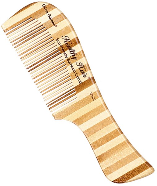 Olivia Garden Healthy Hair Bambus Griffkamm Fein, HH-C2 (18 cm) von Olivia Garden