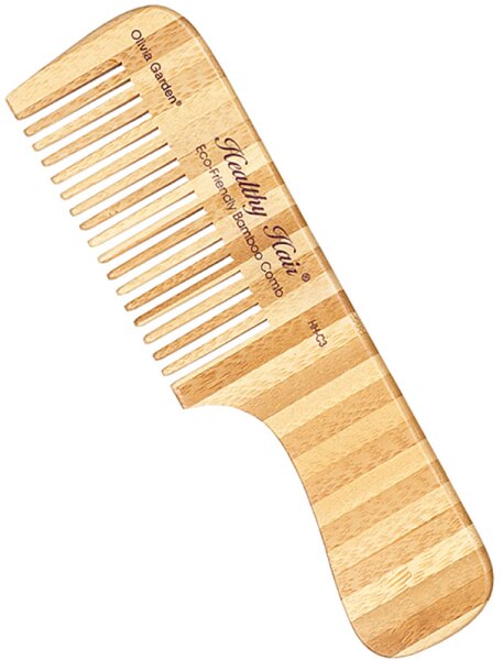 Olivia Garden Healthy Hair Bambus Griffkamm Grob, HH-C3 (18 cm) von Olivia Garden