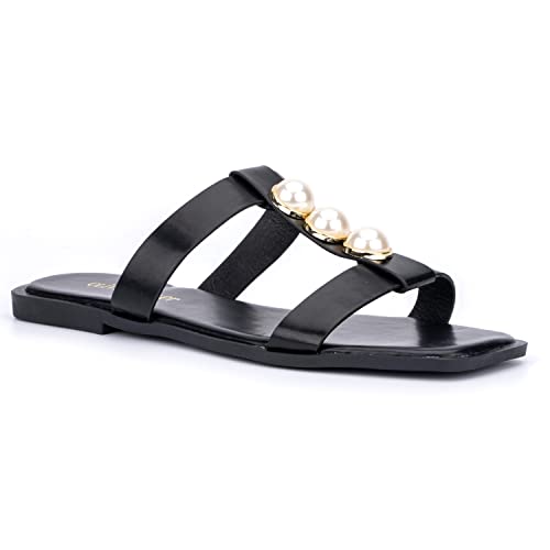 Olivia Miller Isadora Damen-Sandalen, quadratisch, Außensohle aus thermoplastischem Gummi, Schwarz, 38.5 EU Olivia Miller Isadora Damen-Sandalen, quadratisch, Außensohle aus thermoplastischem Gummi, Schwarz, 38.5 EU von Olivia Miller