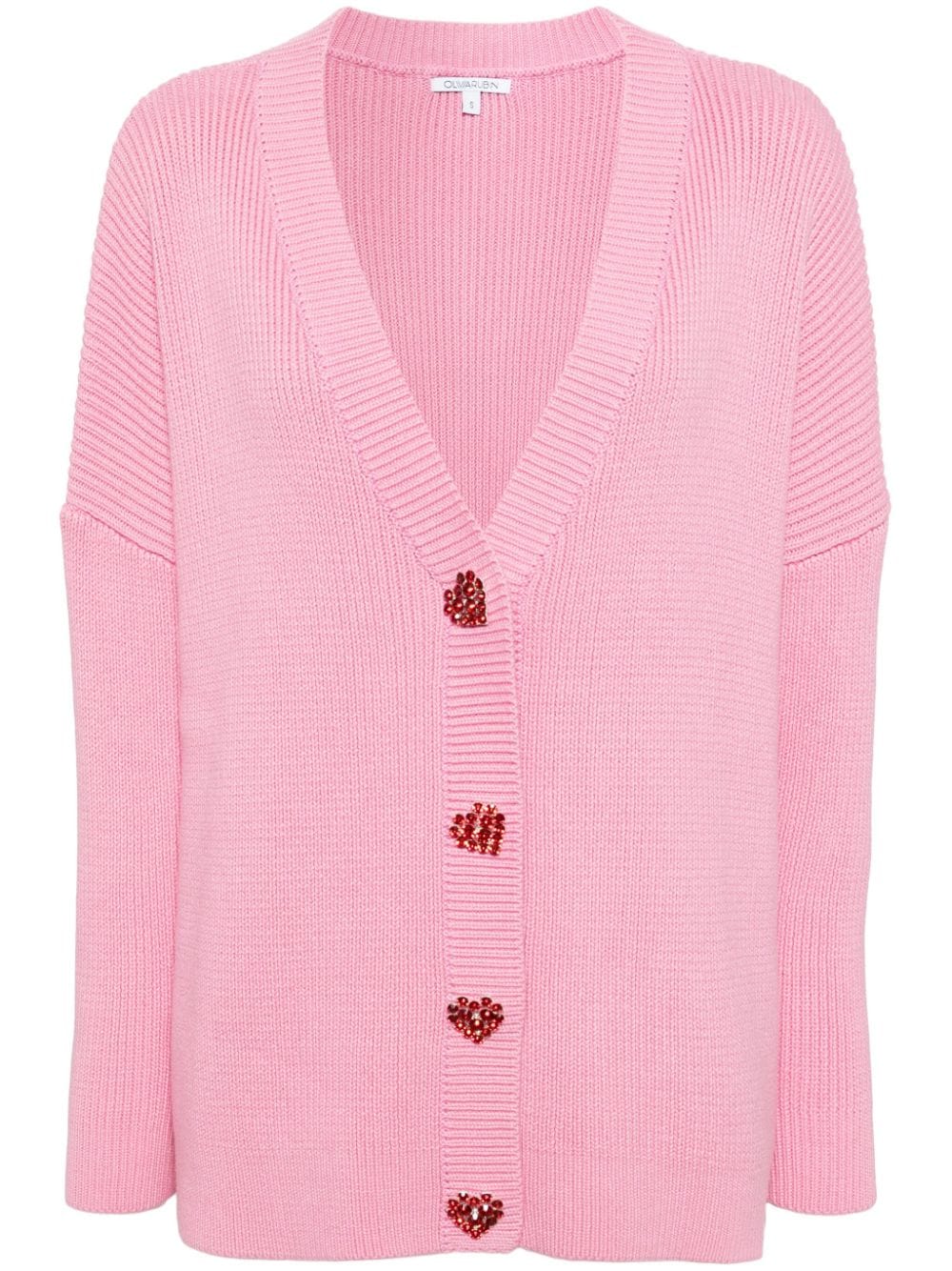 Olivia Rubin Gerippter Cardigan - Rosa von Olivia Rubin