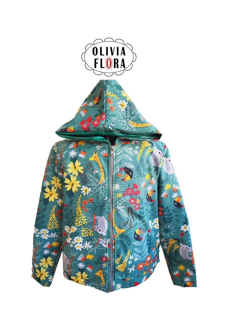 Handgefertigt, Jacke, Tier - Und Blumenmuster, Baumwolle Cretone, Oliviafloradesign Handgefertigt, Jacke, Tier - Und Blumenmuster, Baumwolle Cretone, Oliviafloradesign von OliviaFloraDesign