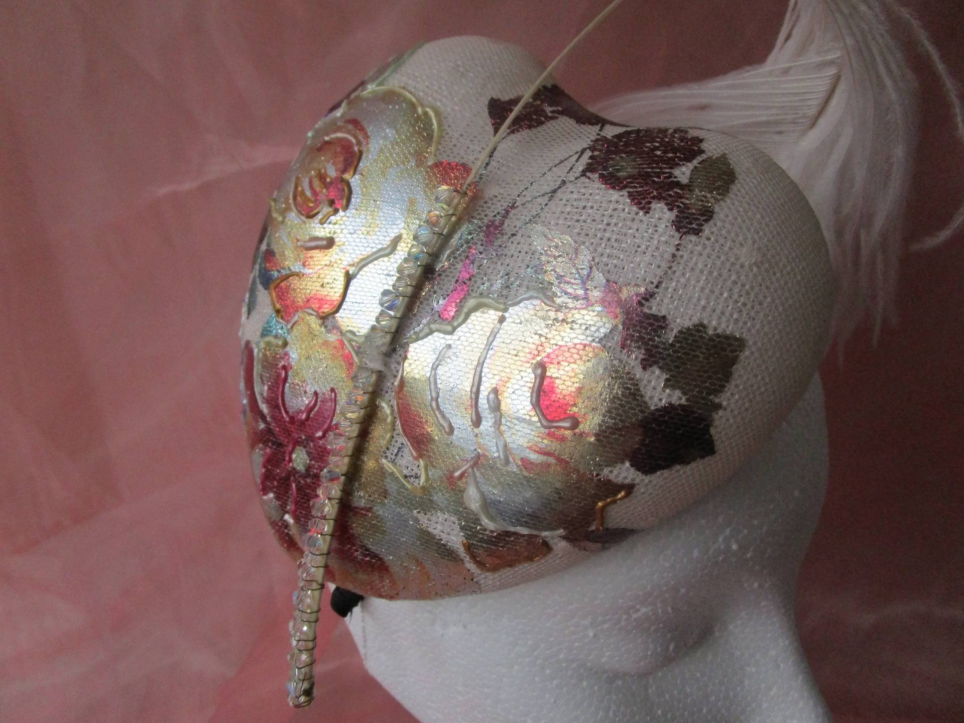 Herzförmiger Sinamay Vintage Hut Hochzeit | Royal Ascot Epsom Derby Herzförmiger Sinamay Vintage Hut Hochzeit | Royal Ascot Epsom Derby von OliviaHeadwear
