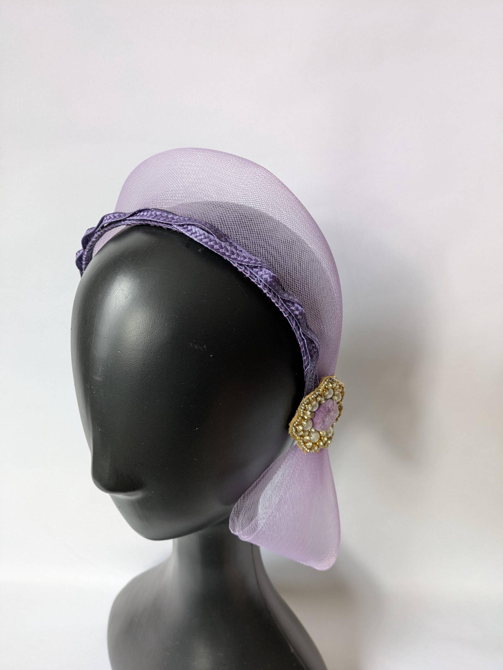 Lila Crin Kronen Fascinator Lila Crin Kronen Fascinator von OliviaHeadwear