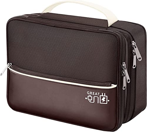 OliviaLiving Elektronik-Reise-Organizer, doppellagige Kabel-Organizer-Tasche, wasserdicht, Elektronikzubehör, Aufbewahrungstasche für Ladegerät, Telefon, Powerbank, Festplatte, Kabel, Tablet OliviaLiving Elektronik-Reise-Organizer, doppellagige Kabel-Organizer-Tasche, wasserdicht, Elektronikzubehör, Aufbewahrungstasche für Ladegerät, Telefon, Powerbank, Festplatte, Kabel, Tablet von OliviaLiving